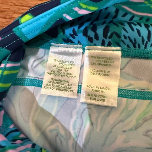 Lilly Pulitzer Luxletic Weekender Leggings Jogger Pant Tropical Print 1X RARE - Picture 4 of 7